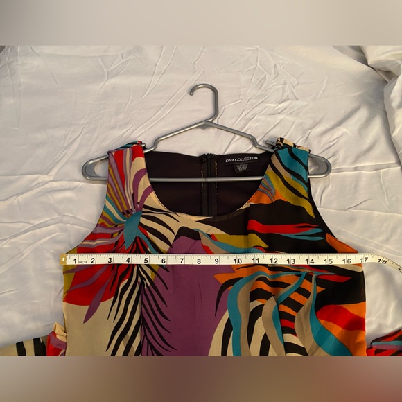 Bright Multi-Color Handkerchief Hem Maxi Dress - Picture 4 of 7